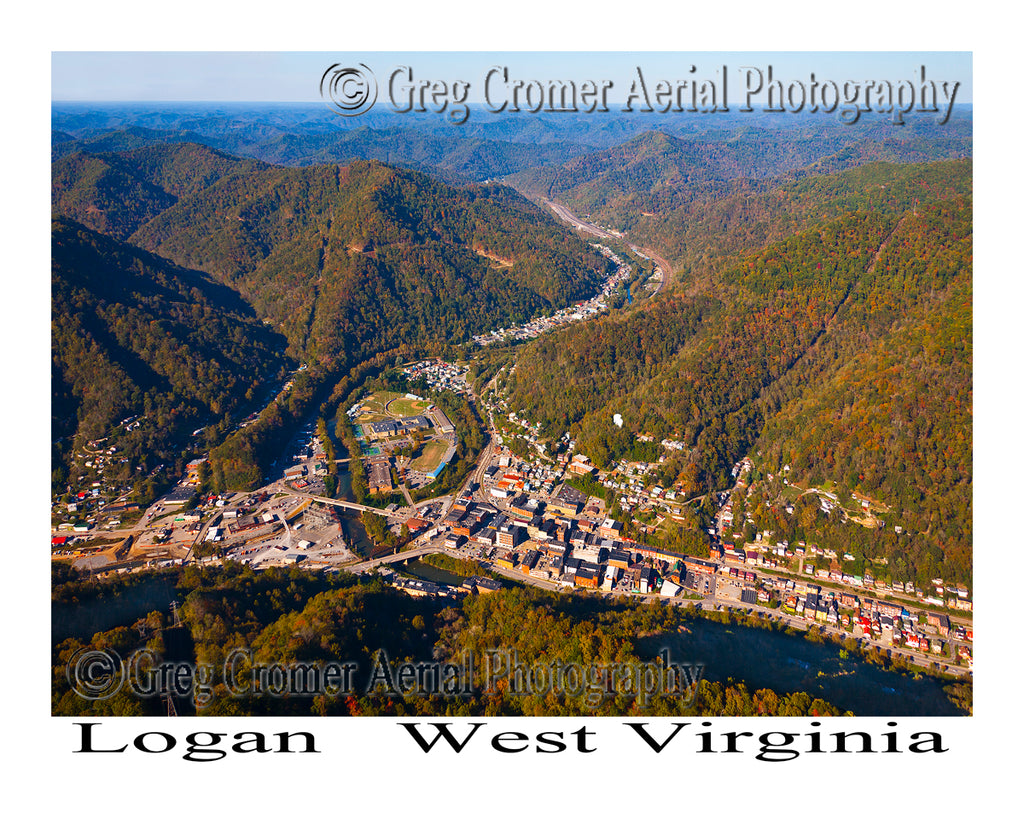 Aerial Photo of Logan, West Virginia