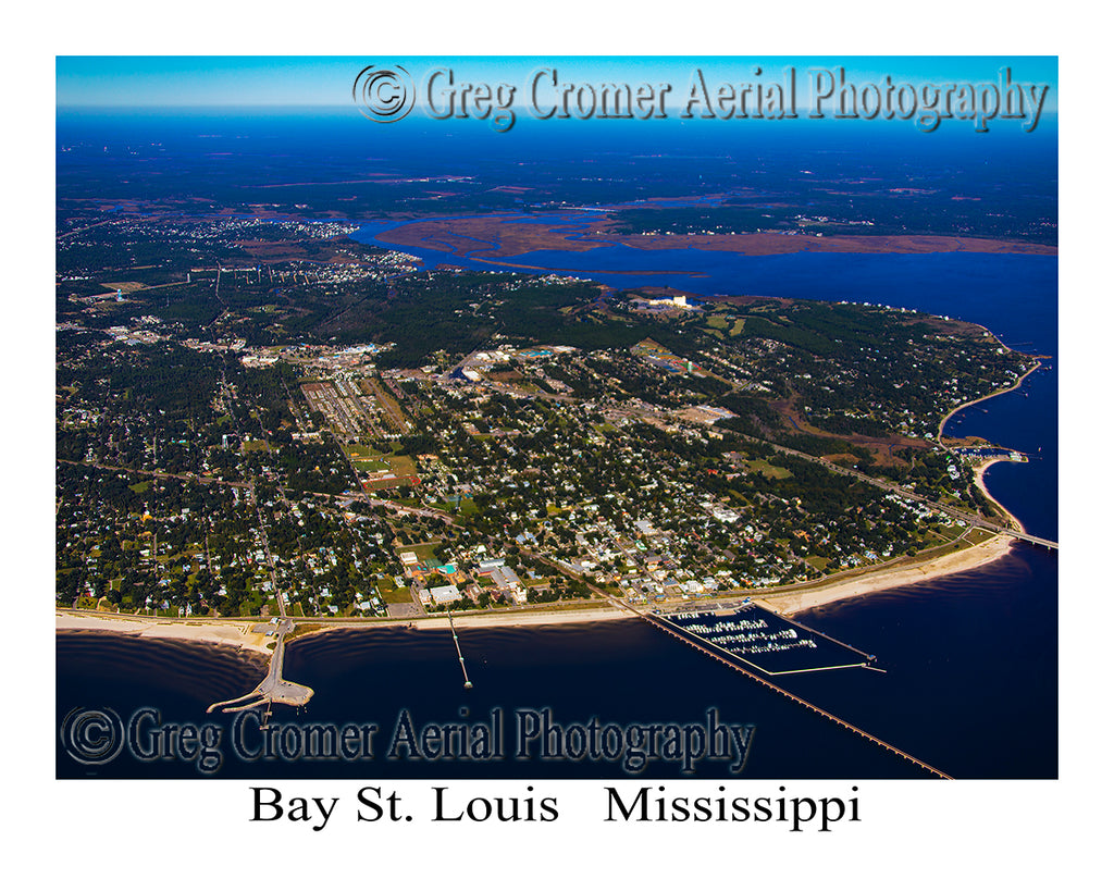 Aerial Photo of Bay St. Louis, Mississippi