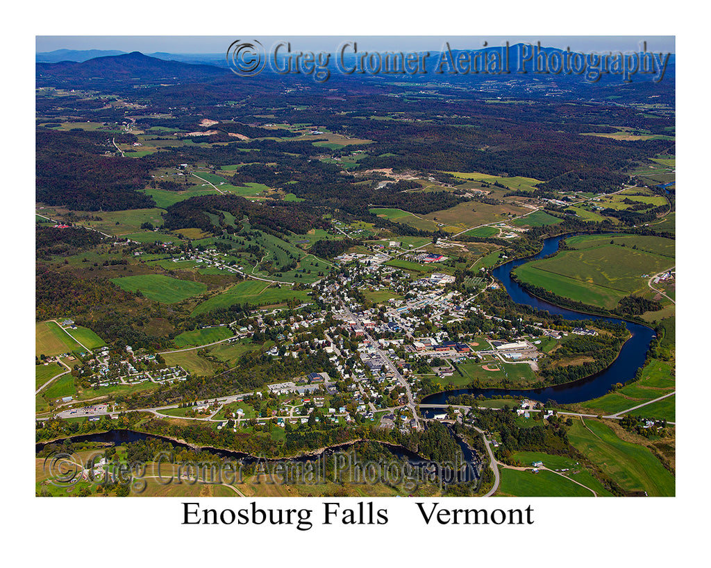 Aerial Photo of Enosburg Falls, Vermont