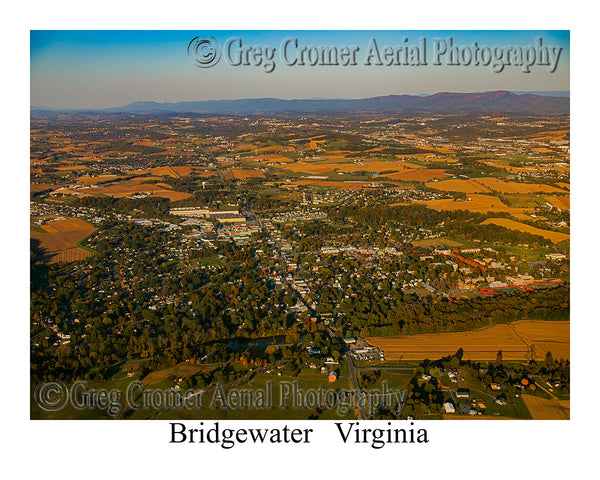 Aerial Photo of Bridgewater, Virginia