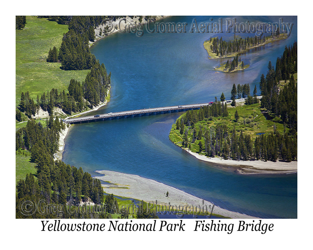 Aerial Photo of Fishing Bridge - Yellowstone National Park, Wyoming