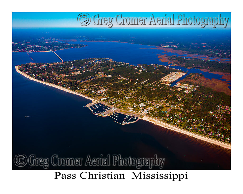 Aerial Photo of Pass Christian, Mississippi