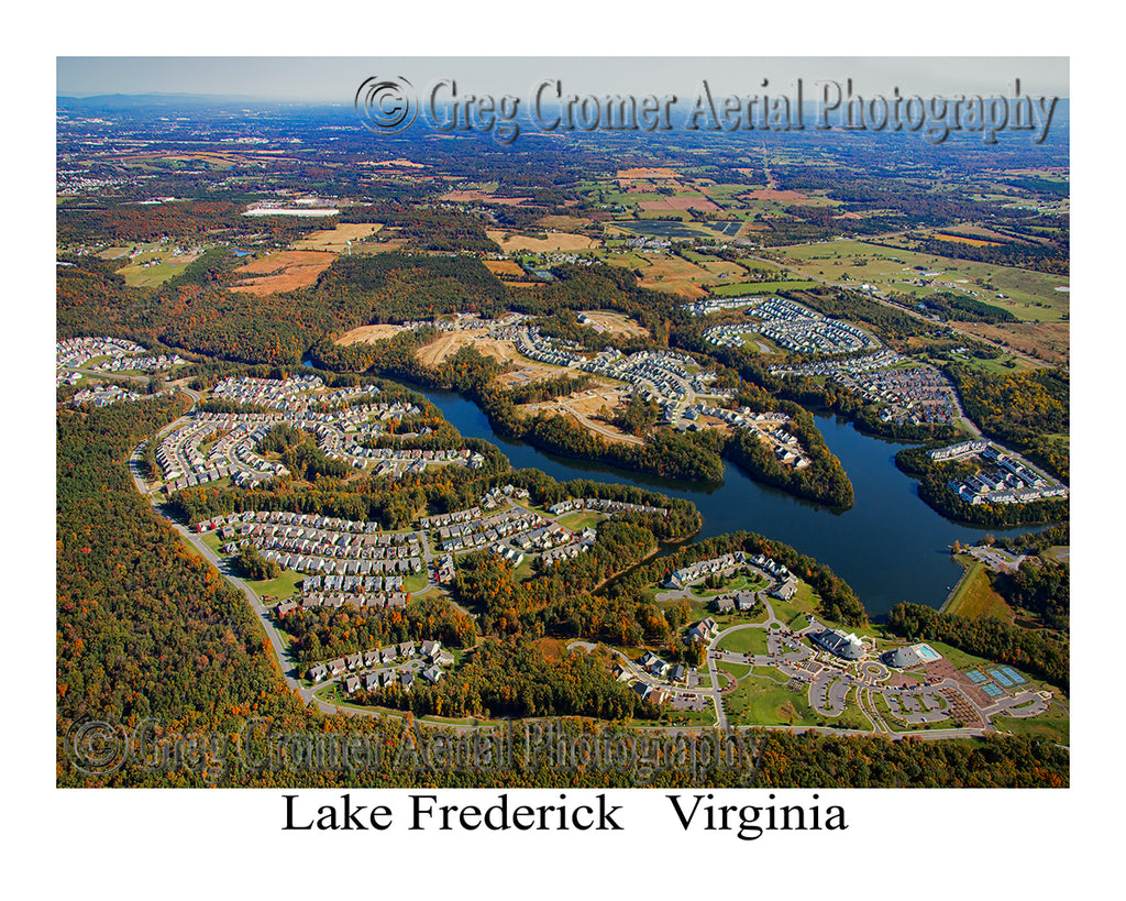 Aerial Photo of Lake Frederick, Virginia