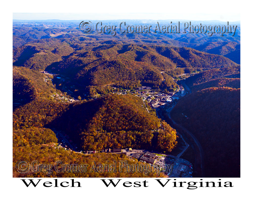 Aerial Photo of Welch, West Virginia