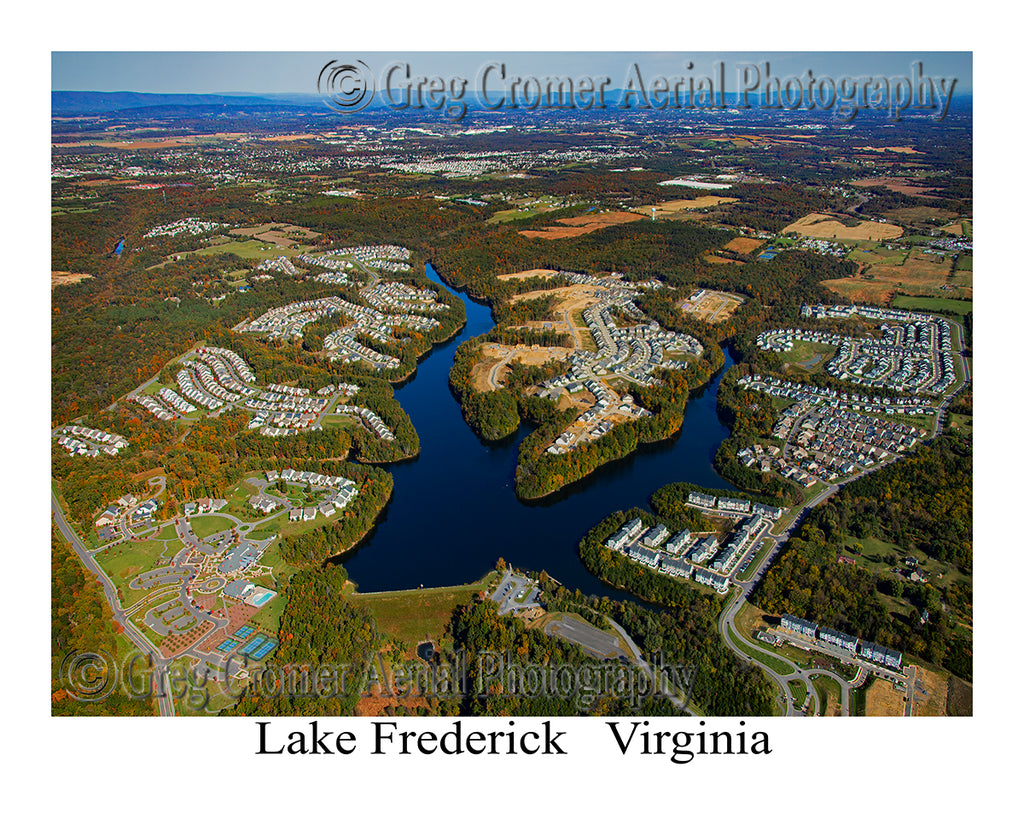 Aerial Photo of Lake Frederick, Virginia