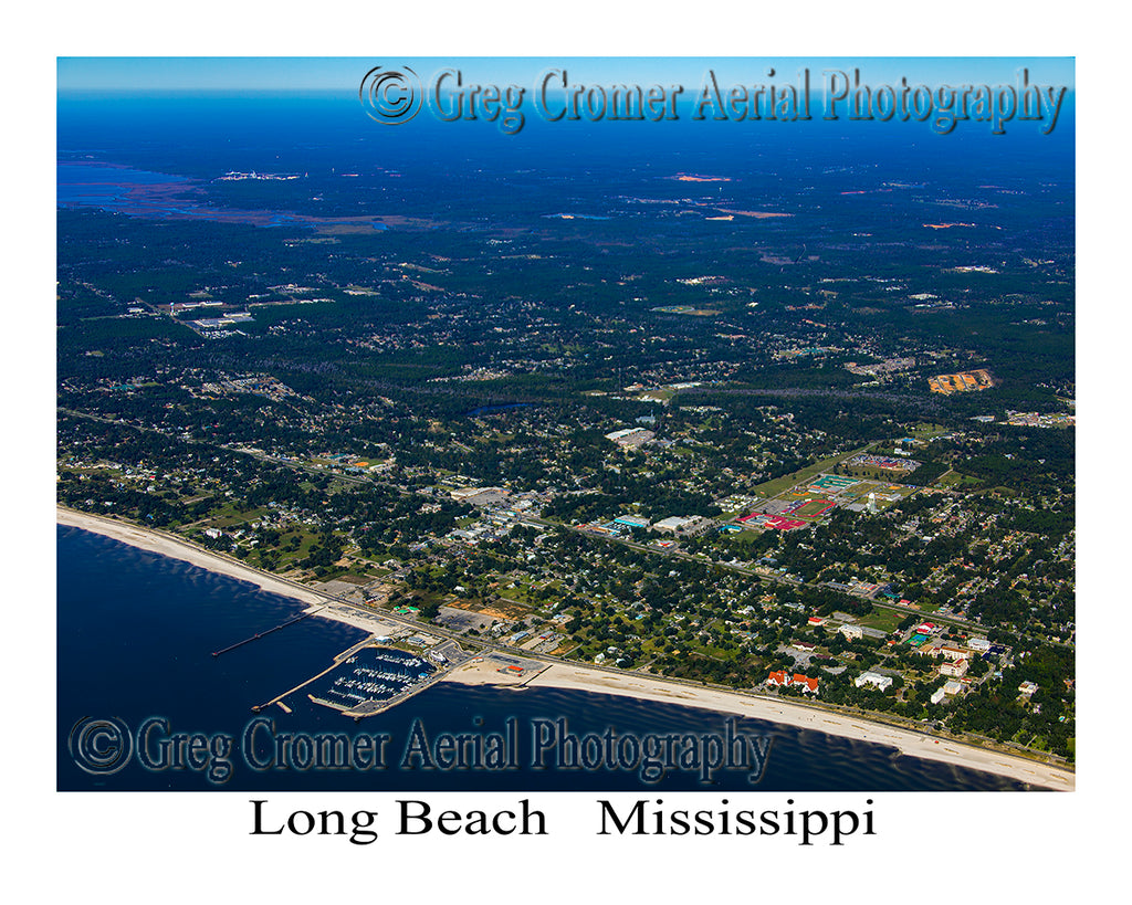 Aerial Photo of Long Beach, Mississippi