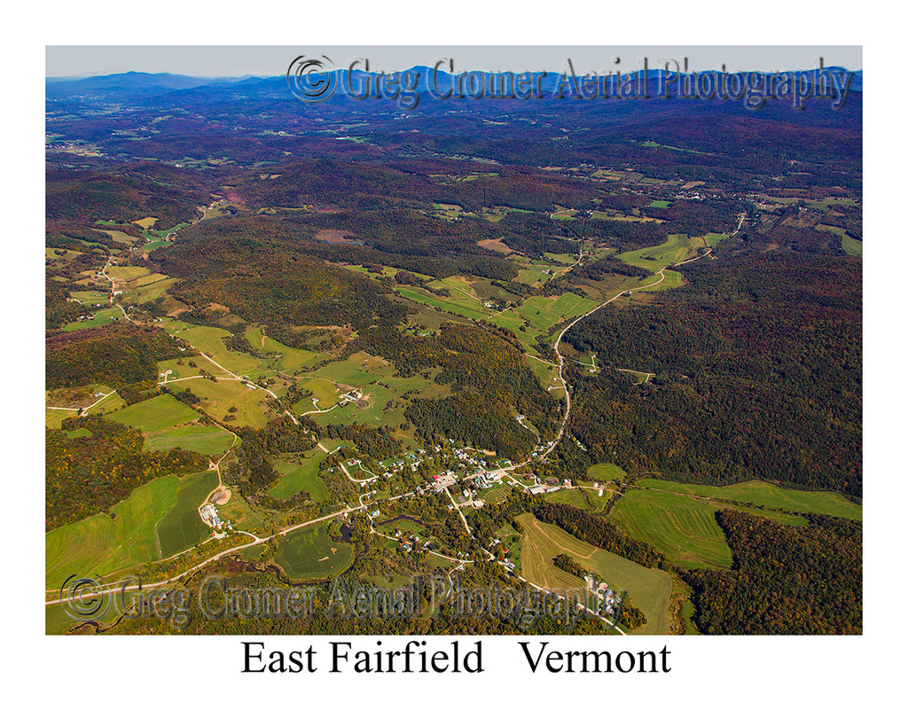 Aerial Photo of East Fairfield, Vermont