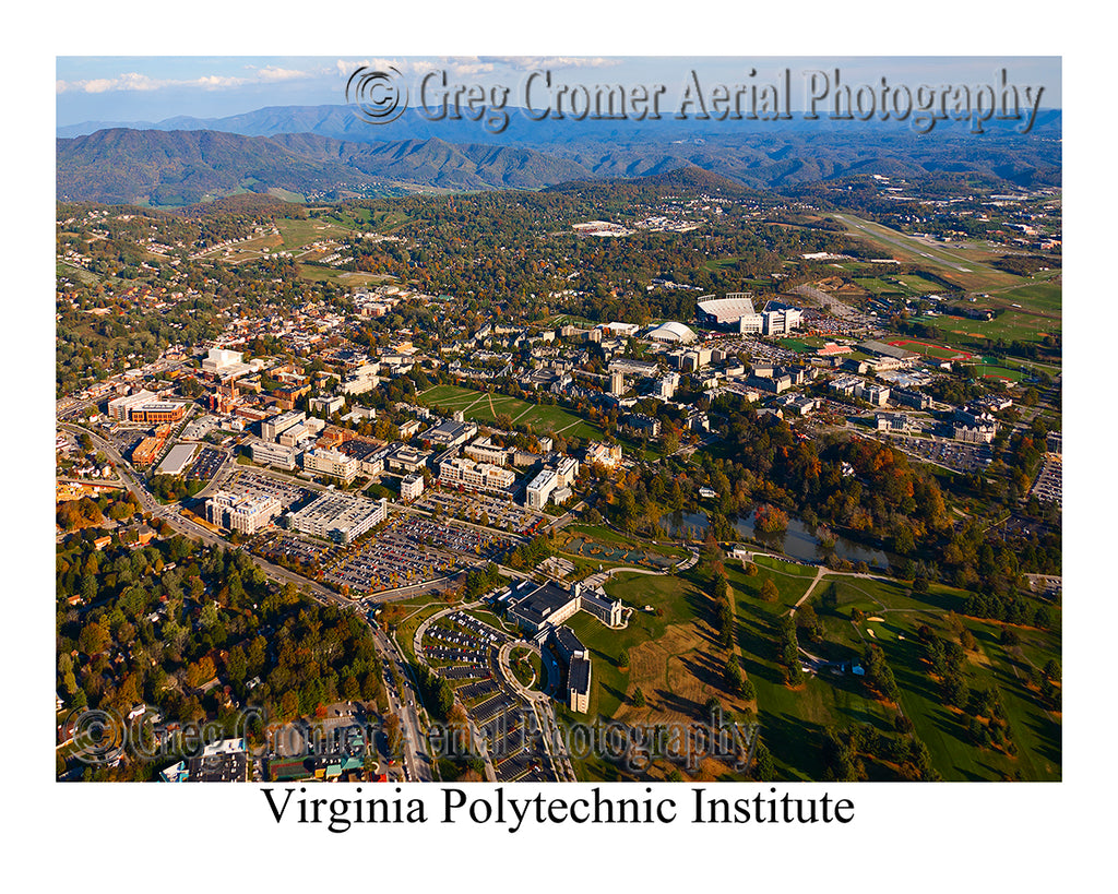 Aerial Photo of Virginia Polytechnic Institute (VPI ) - Blacksburg, Virginia