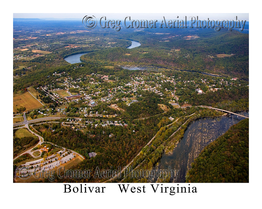 Aerial Photo of Bolivar, West Virginia