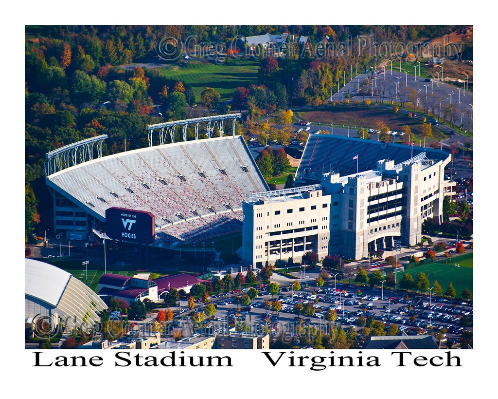 Aerial Photo of Virginia Tech - Lane Stadium - Blacksburg, Virginia