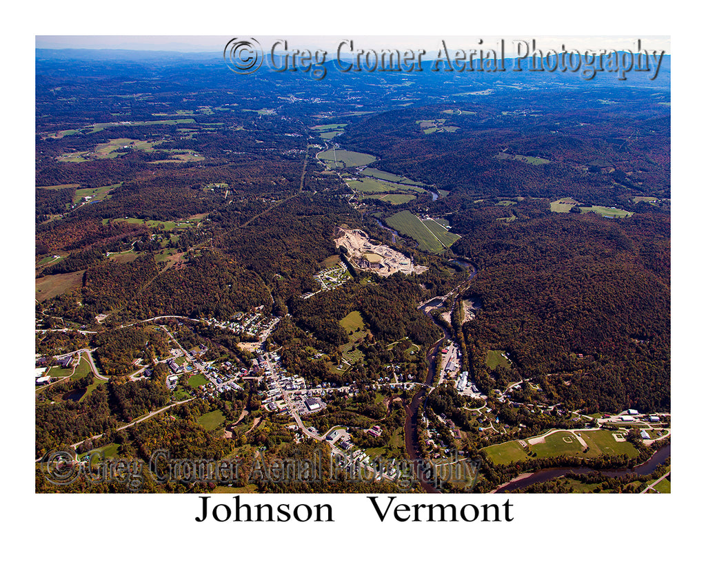 Aerial Photo of Johnson, Vermont