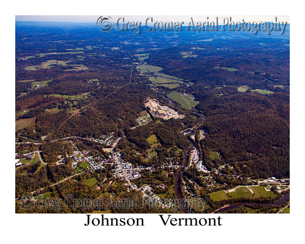 Aerial Photo of Johnson, Vermont