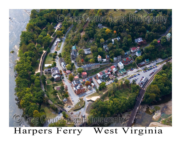Aerial Photo of Harpers Ferry, West Virginia