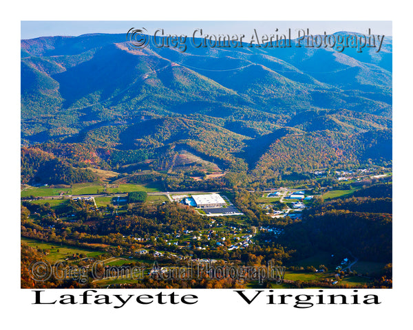 Aerial Photo of LaFayette, Virginia