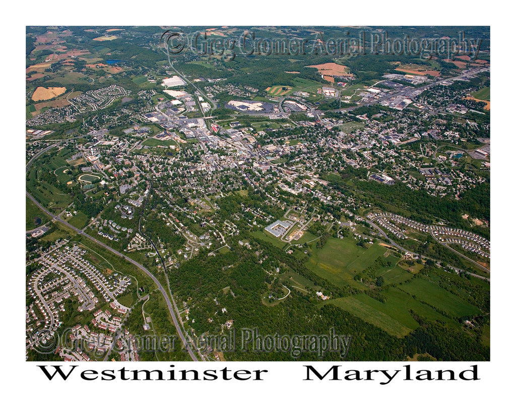 Aerial Photo of Westminster, Maryland