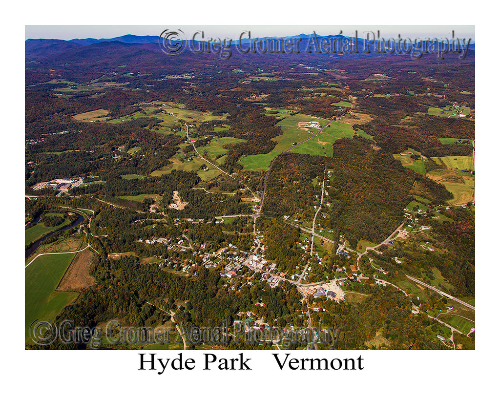 Aerial Photo of Hyde Park, Vermont