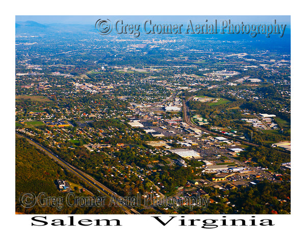 Aerial Photo of Salem, Virginia