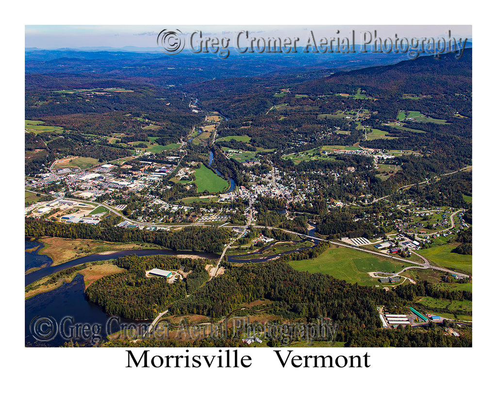 Aerial Photo of Morrisville, Vermont
