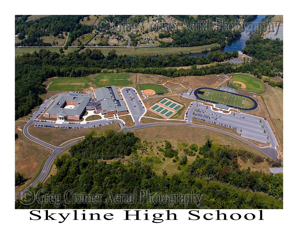 Aerial Photo of Skyline High School - Front Royal, Virginia