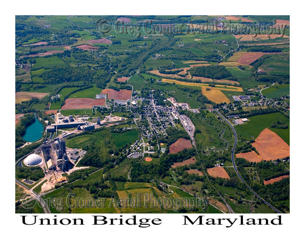 Aerial Photo of Union Bridge, Maryland