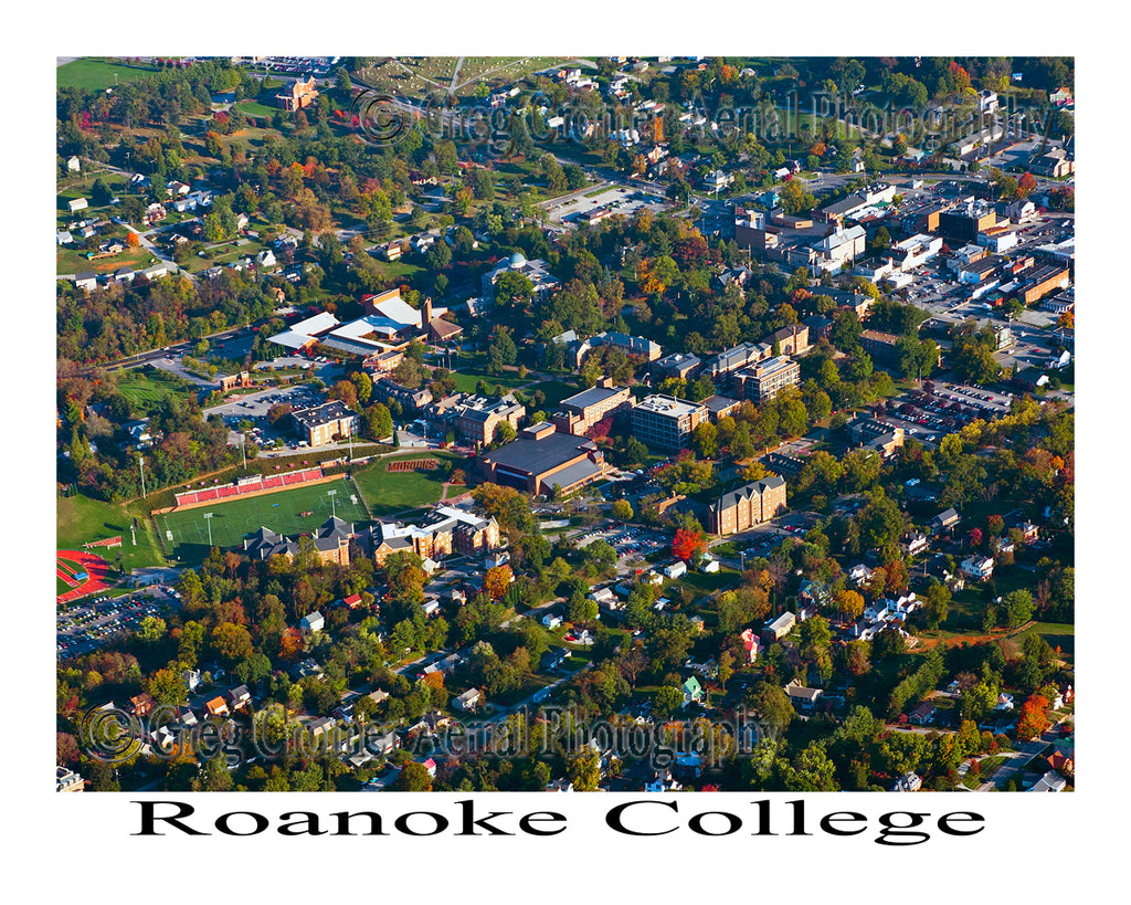 Aerial Photo of Roanoke College - Salem, Virginia