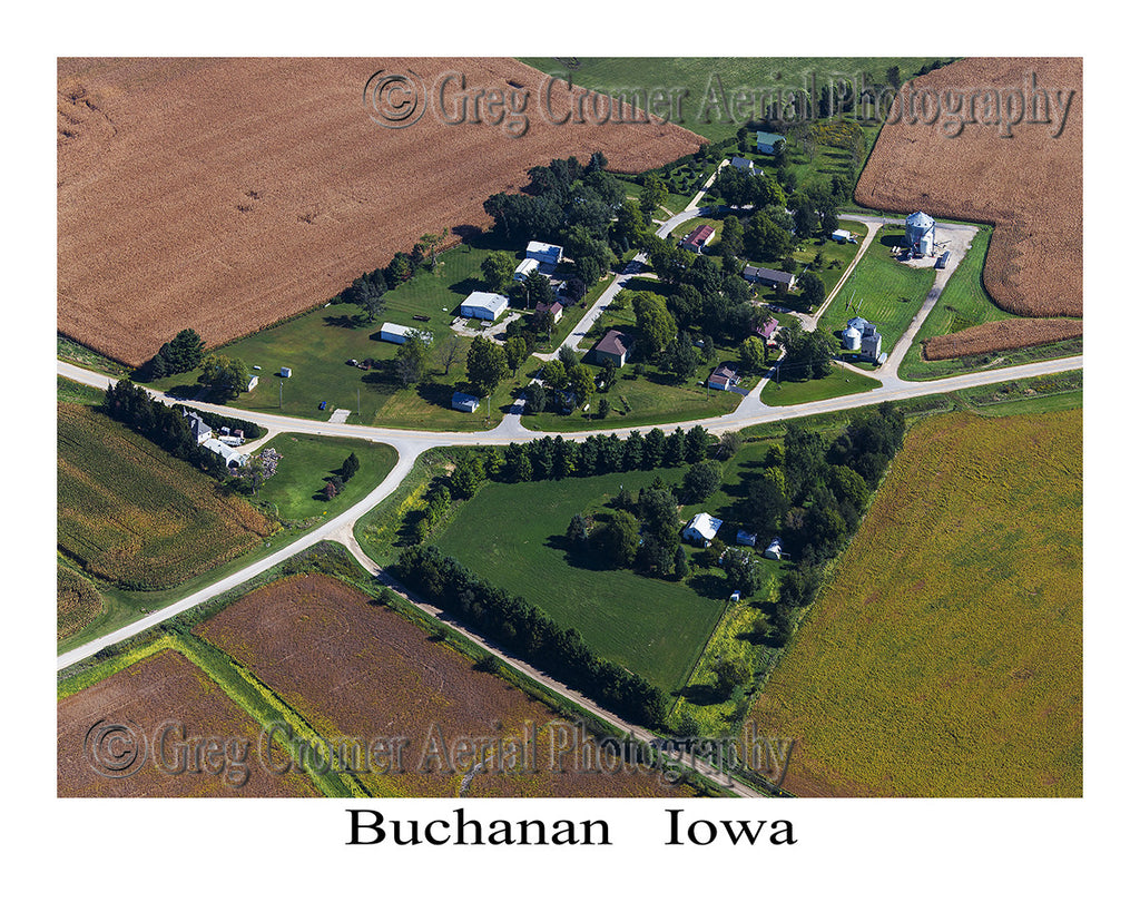 Aerial Photo of Buchanan Iowa