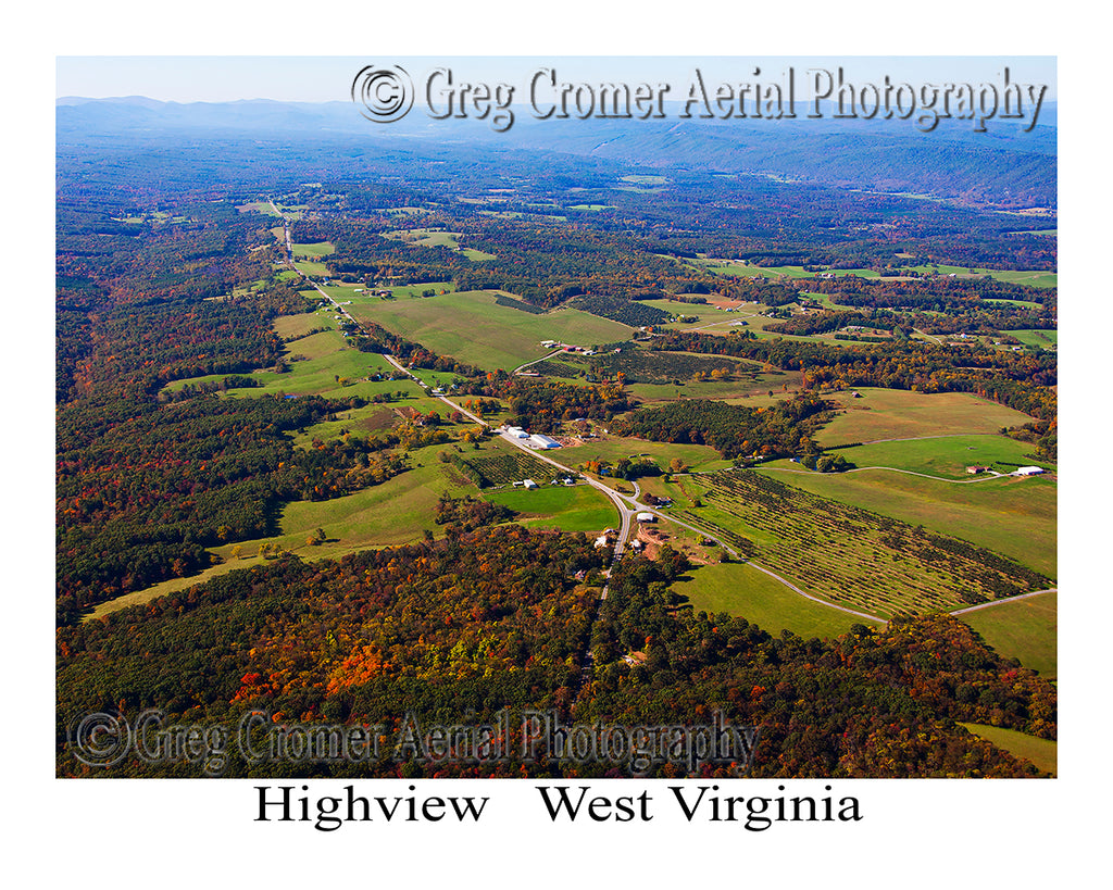 Aerial Photo of Highview, West Virginia