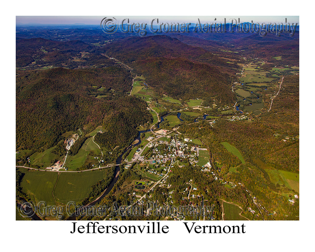 Aerial Photo of Jeffersonville, Vermont