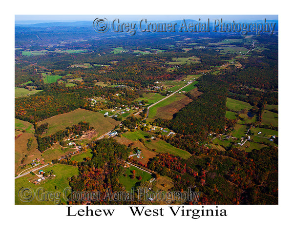 Aerial Photo of Lehew, West Virginia