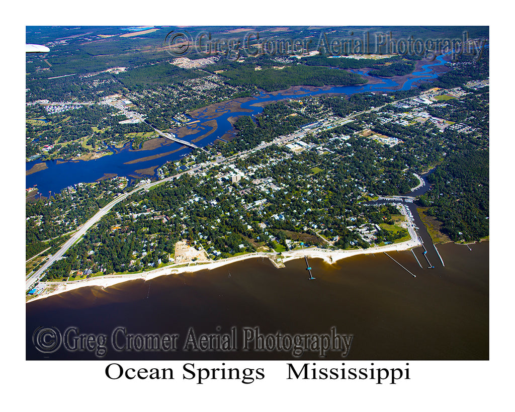 Aerial Photo of Ocean Springs, Mississippi