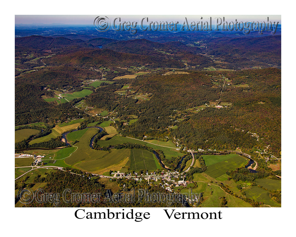 Aerial Photo of Cambridge, Vermont