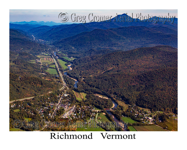 Aerial Photo of Richmond, Vermont