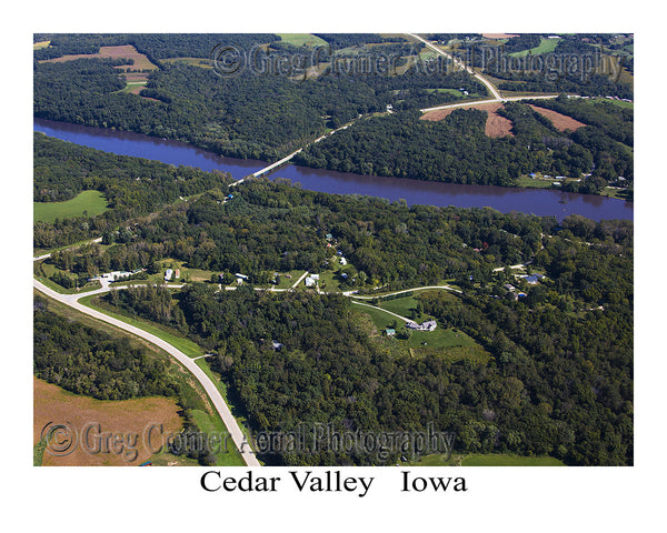 Aerial Photo of Cedar Valley Iowa