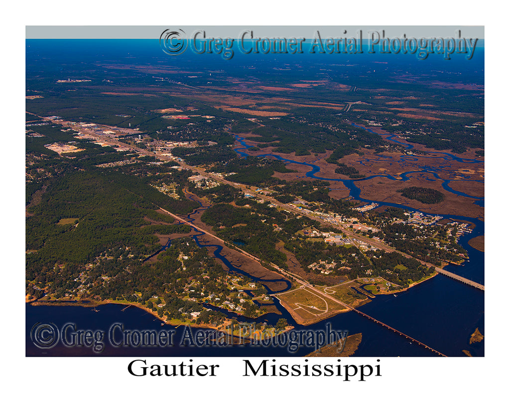 Aerial Photo of Gautier, Mississippi