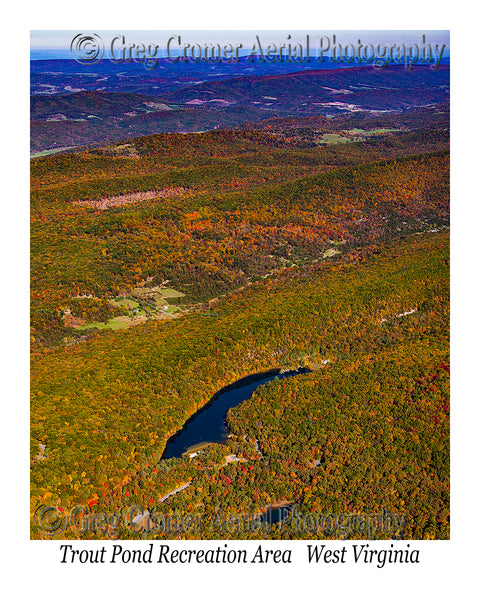 Aerial Photo of Trout Pond Recreation Area - Hardy County, WV