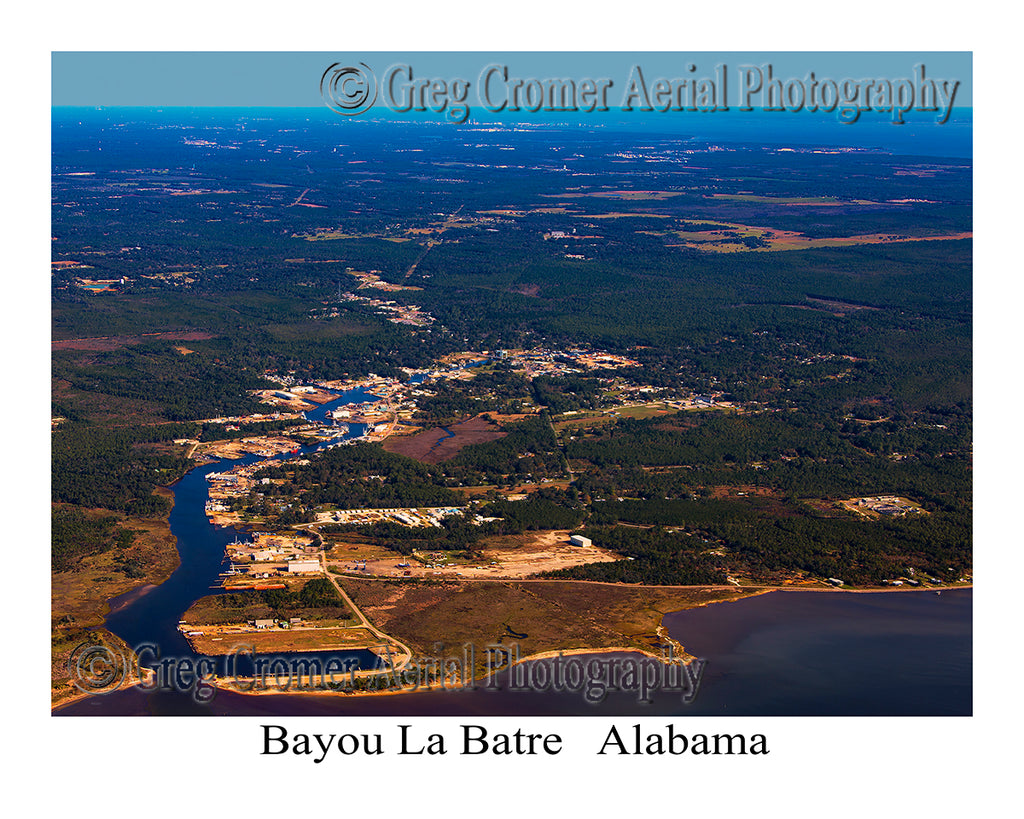 Aerial Photo of Bayou La Batre, Alabama