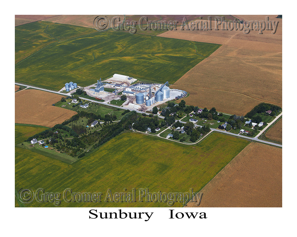 Aerial Photo of Sunbury Iowa