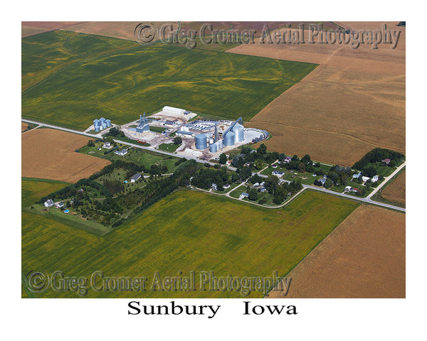 Aerial Photo of Sunbury Iowa