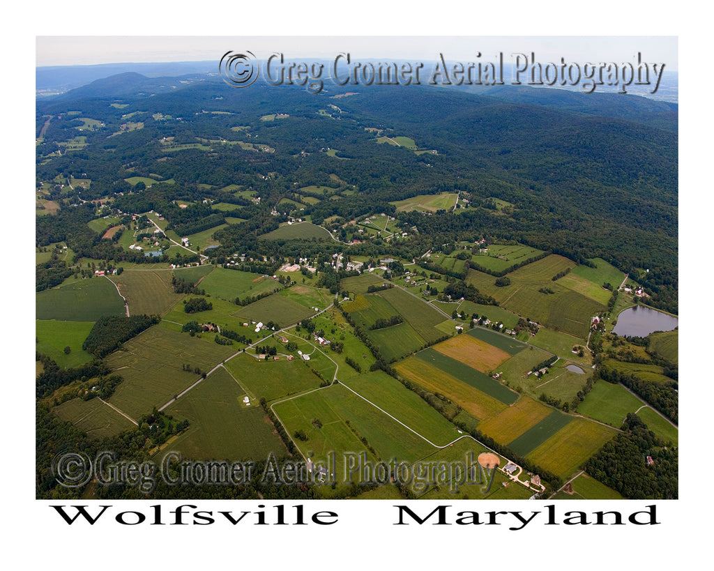 Aerial Photo of Wolfsville, Maryland