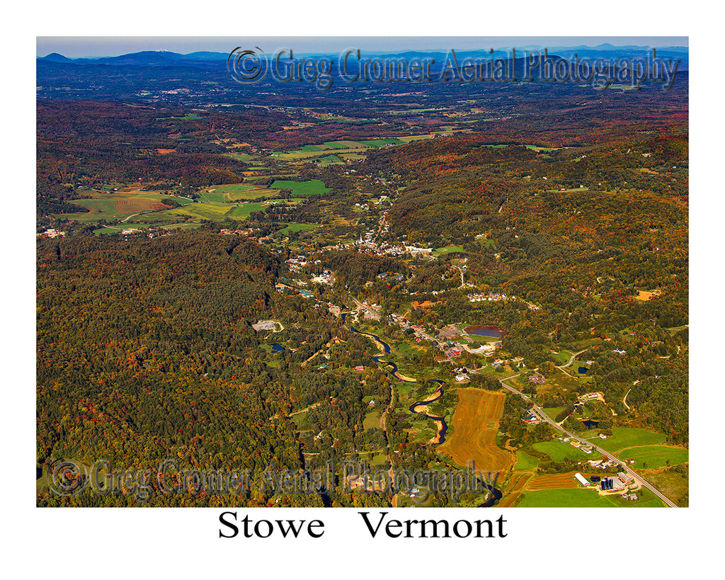 Aerial Photo of Stowe, Vermont