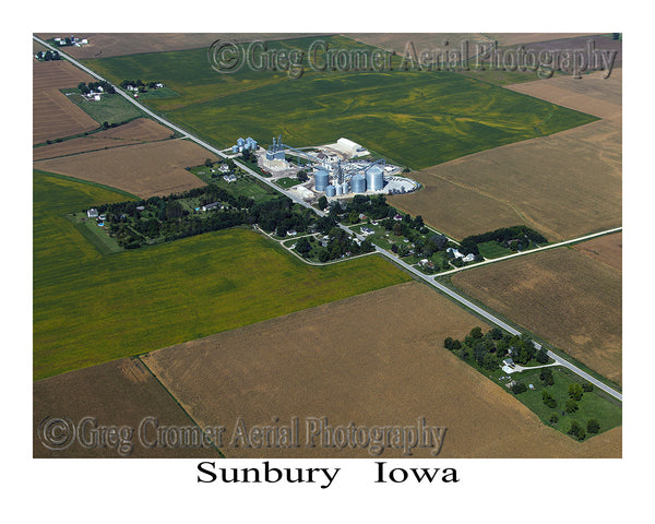 Aerial Photo of Sunbury Iowa