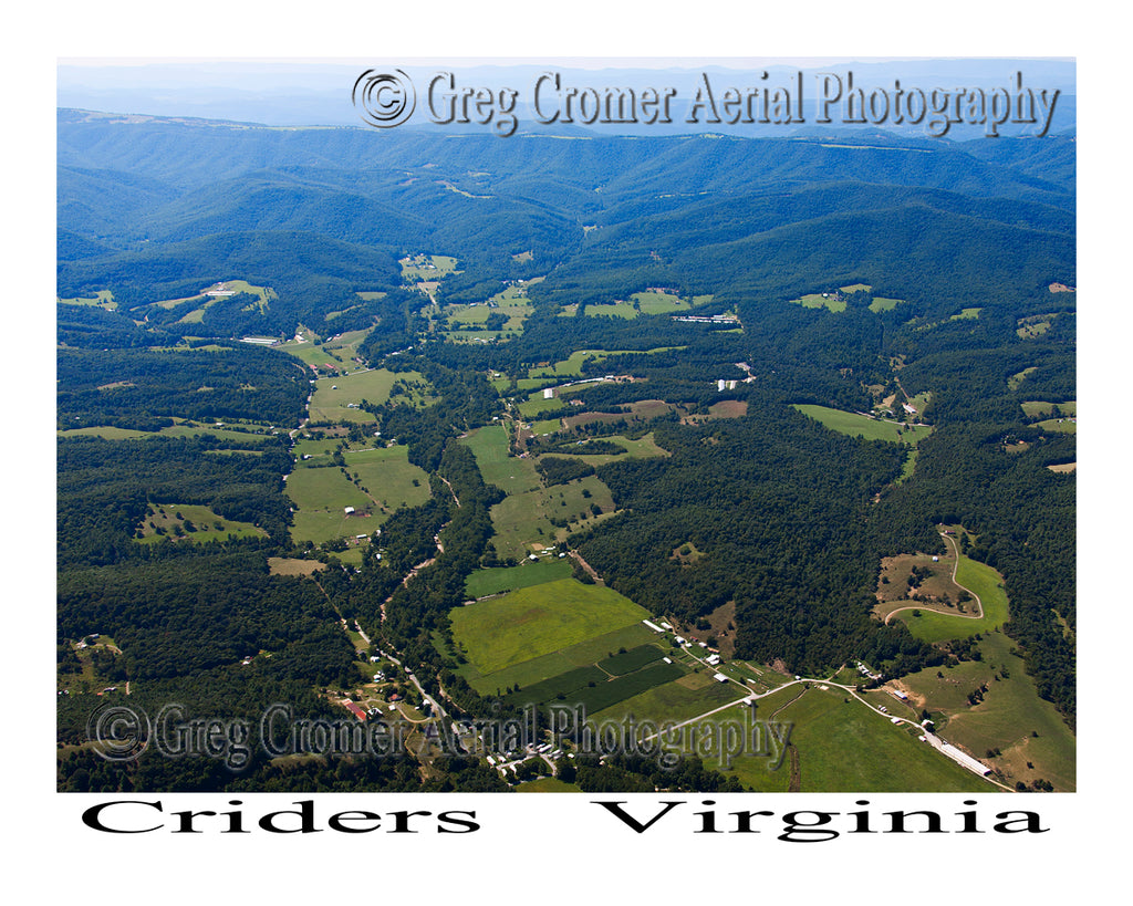 Aerial Photo of Criders, Virginia