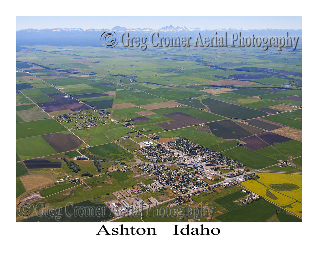 Aerial Photo of Ashton, Idaho