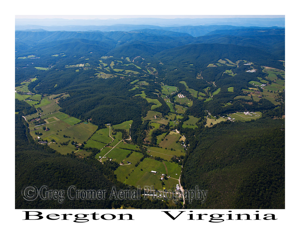 Aerial Photo of Bergton, Virginia