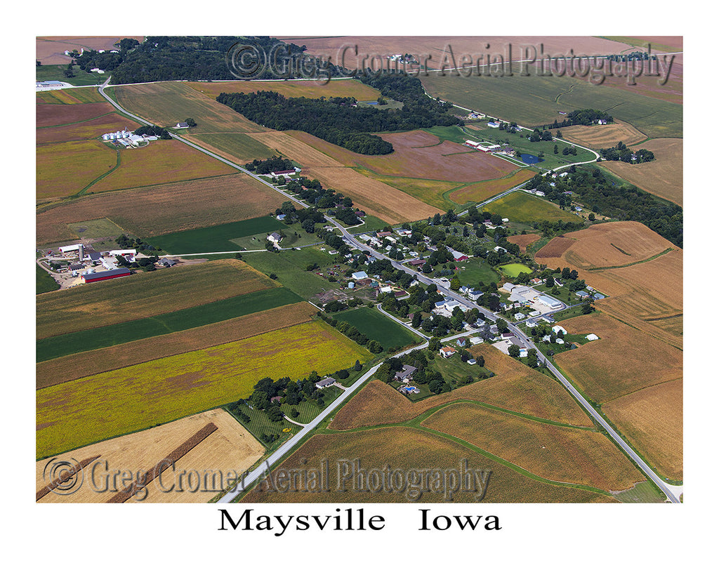 Aerial Photo of Maysville Iowa