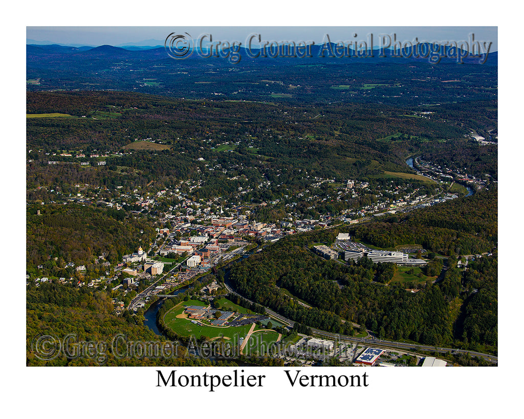 Aerial Photo of Montpelier, Vermont