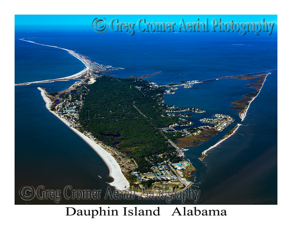 Aerial Photo of Dauphin Island, Alabama