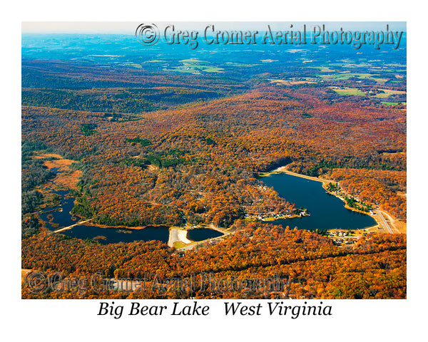 Aerial Photo of Big Bear Lake - Hazelton, West Virginia