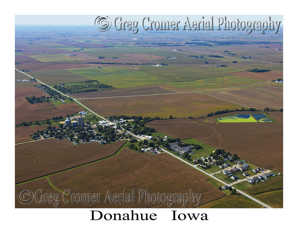 Aerial Photo of Donahue Iowa