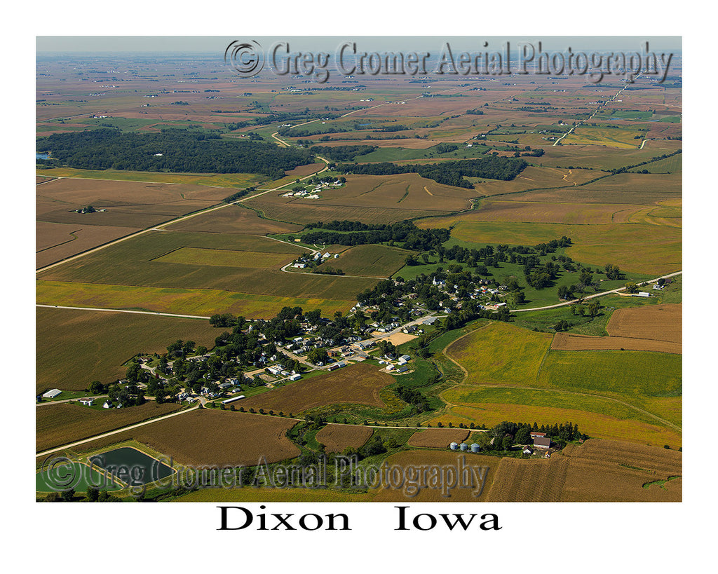 Aerial Photo of Dixon Iowa